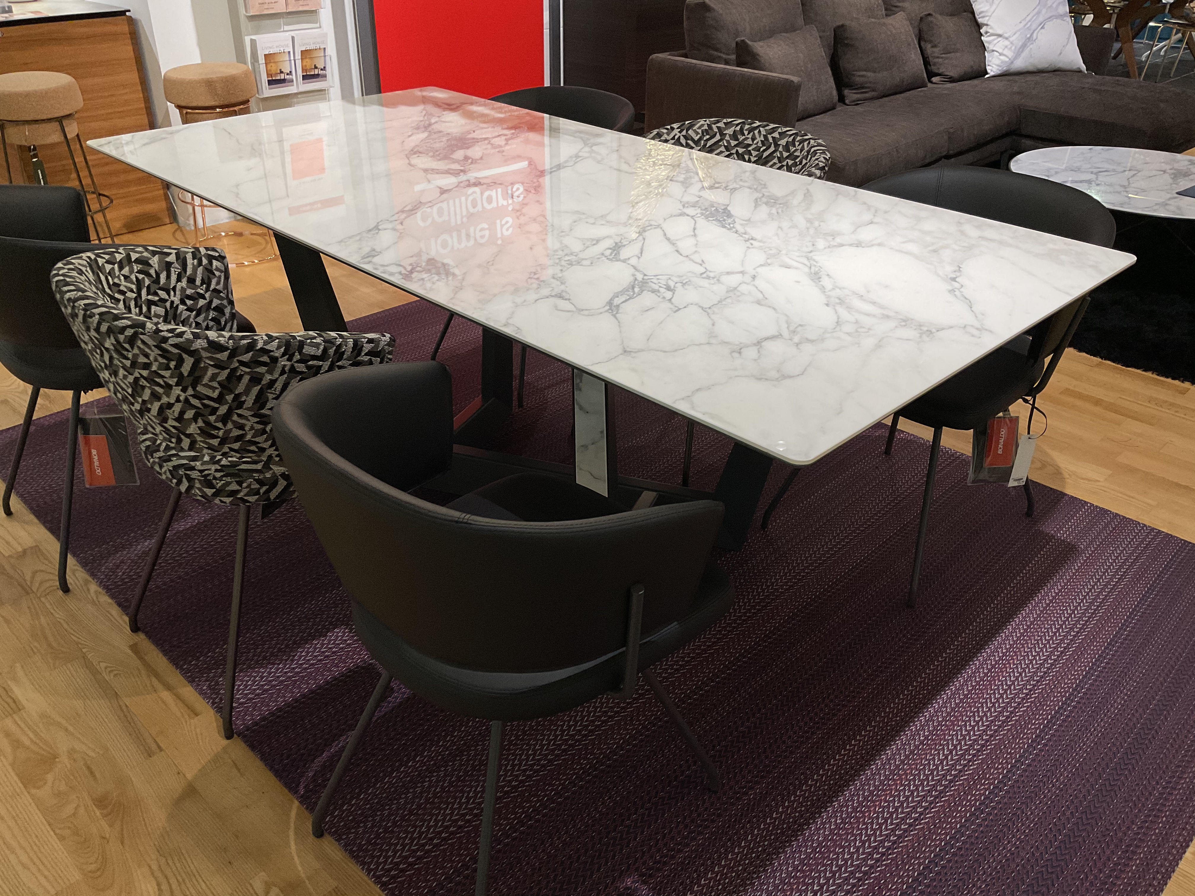 取付無料！ボーコンセプト サンティアゴ 大理石風ブラウン