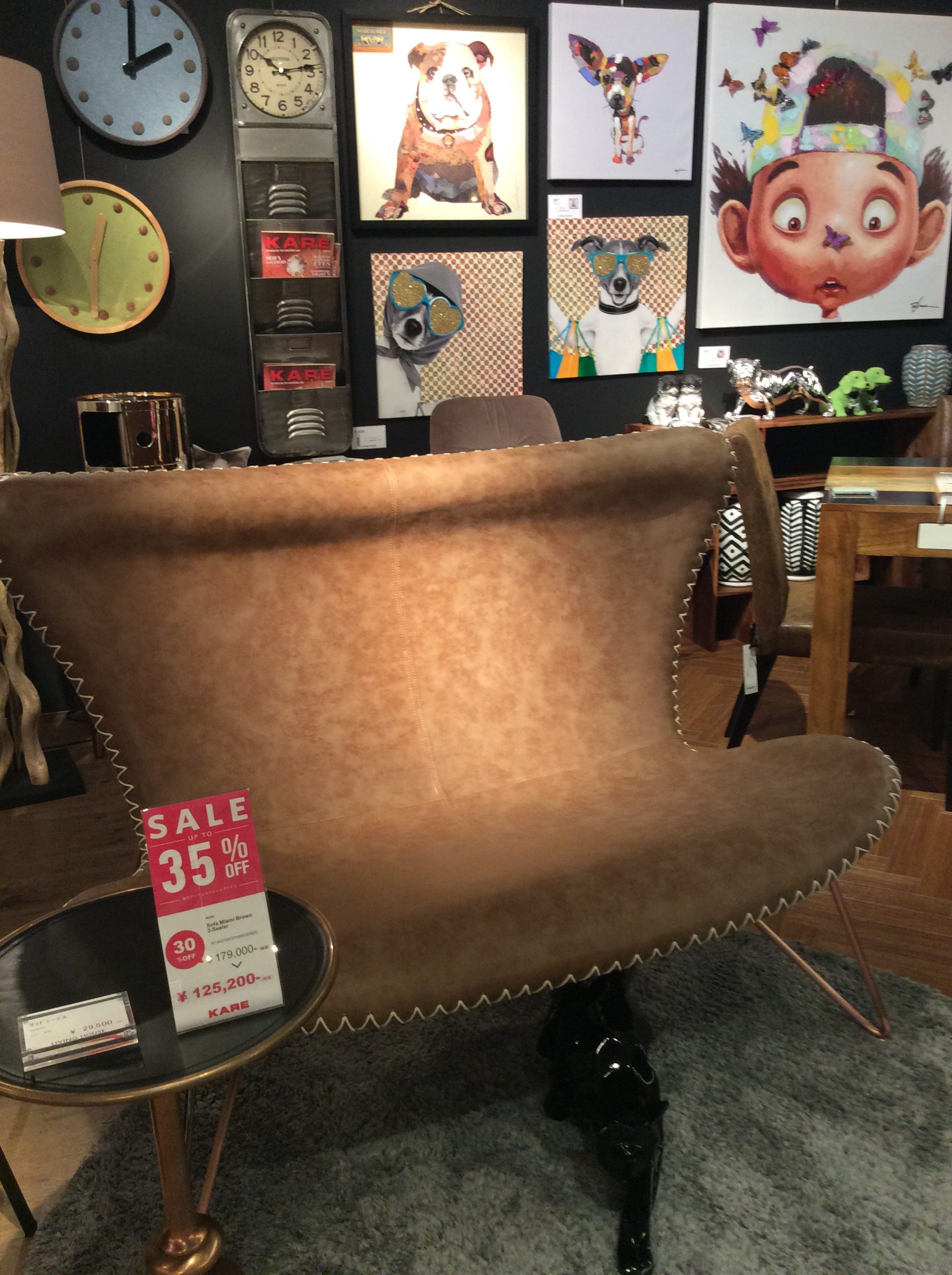 リビングハウス★KARE★クッションレスト ラグジュアリー（2Drawers） キャビネット - リビングボード