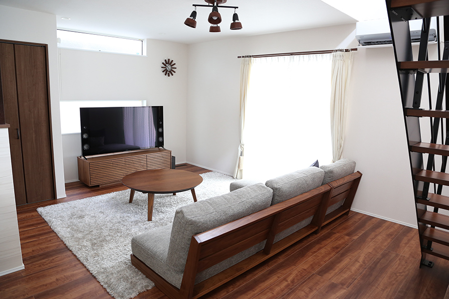 兵庫県受け取り グレー ソファ カウチソファ 向って左カウチ「オースチンKD」幅227cm 革#H/S-042E